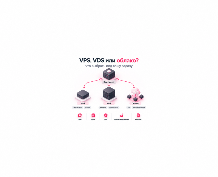 Как выбрать между VPS, VDS и облачным сервером: практическая матрица решений